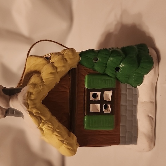 Festive Ornament Trio - Bear, House, and Snowman - Picture 7 of 9